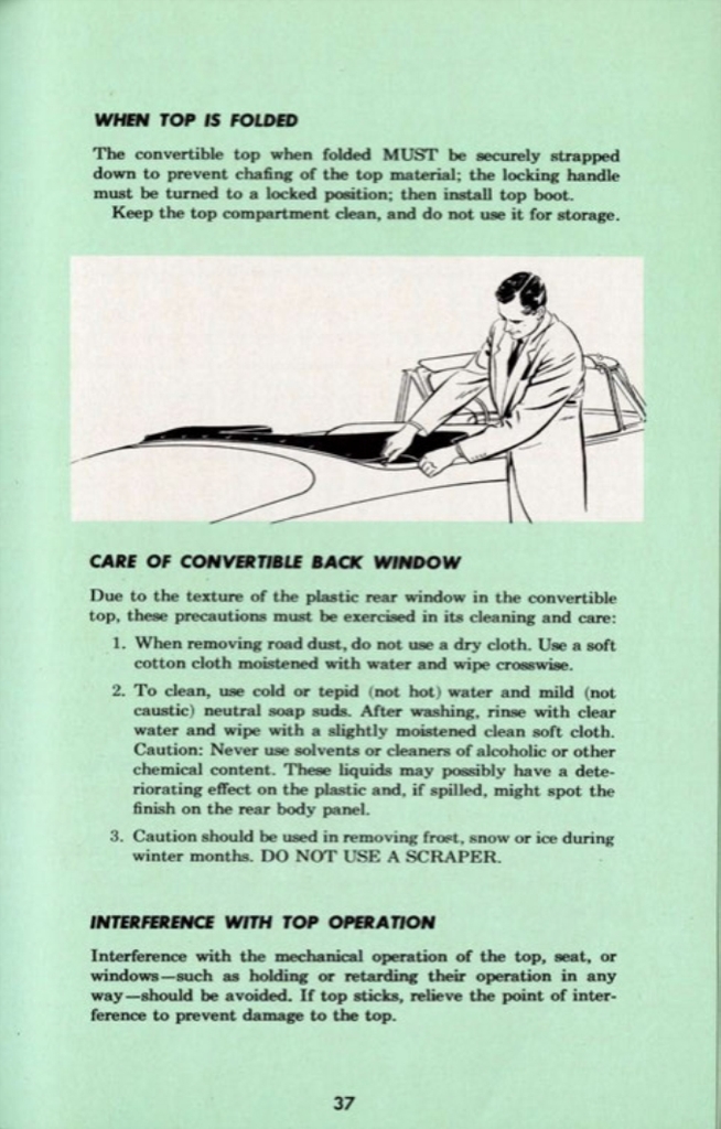 1953 Cadillac Owners Manual Page 35